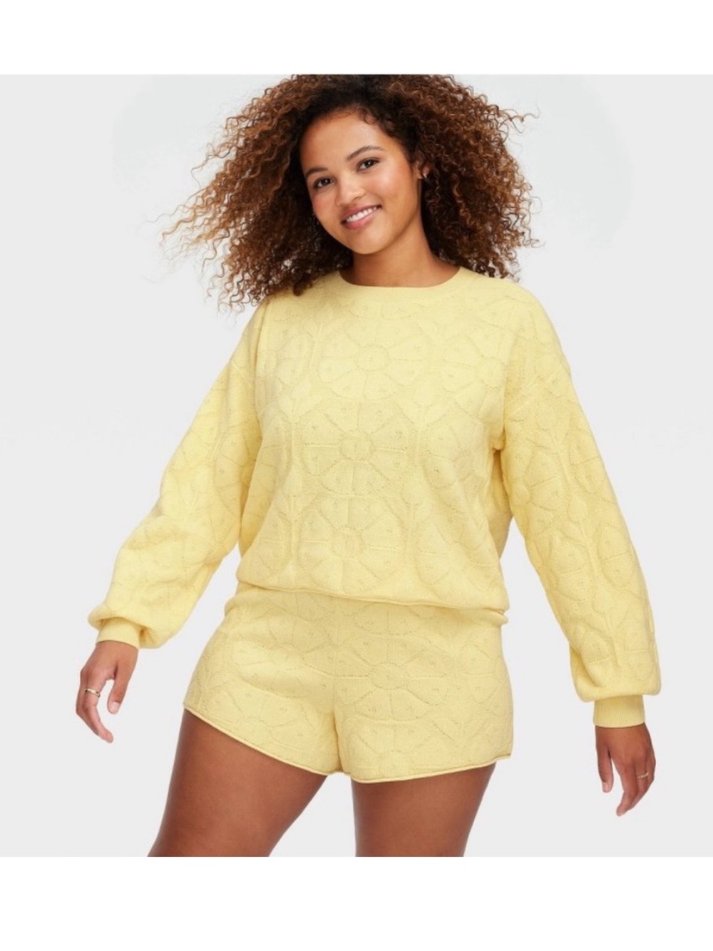 Roller Rabbit x target yellow flower daisy sweater